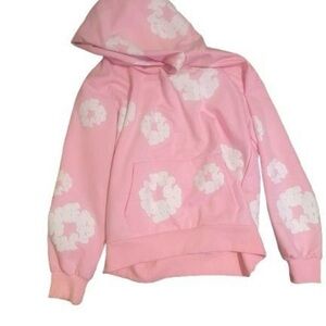 Pink Floral Hoodie